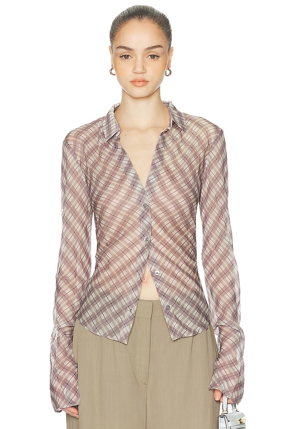 Acne Studios Denise Top in Black & White | FWRD
