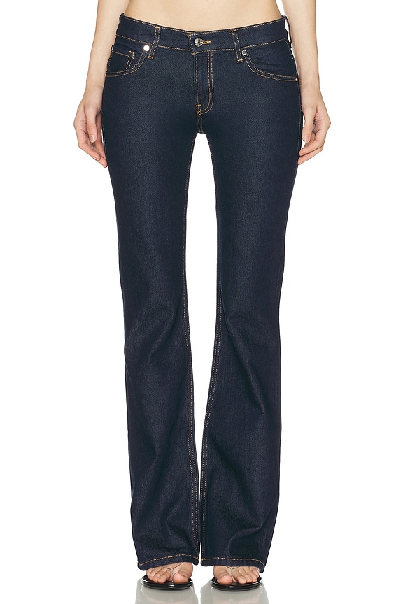 EB Denim Maria Mid Rise Bootcut Jean in Coppola | FWRD