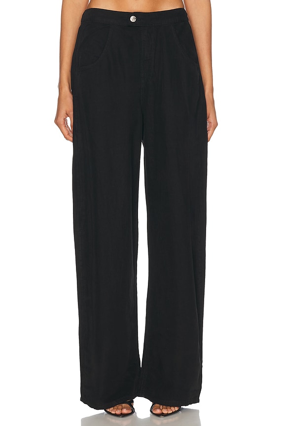 Aya Muse Cherry Blossom Pant in Black | FWRD