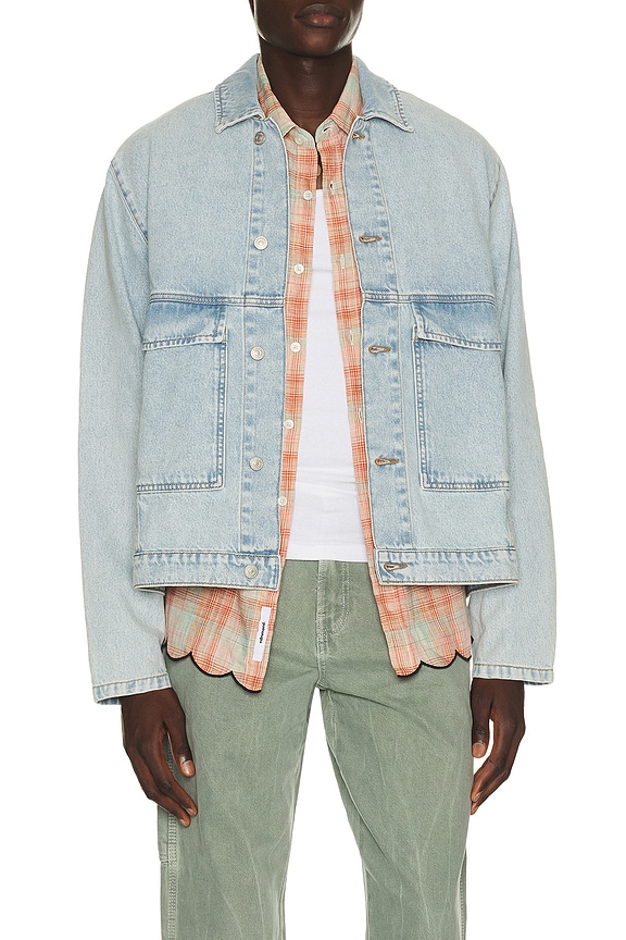 Greg Lauren Army Kimono in Blue & Army | FWRD