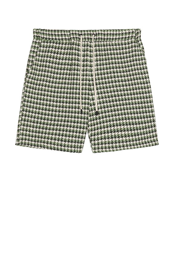 Amiri Bandana B-Ball Shorts in Black & Grey | FWRD