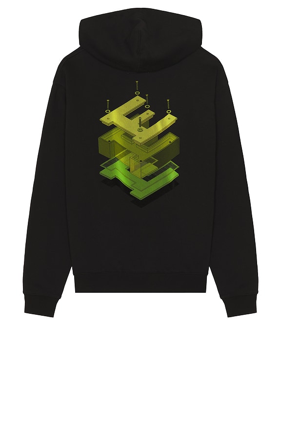 AMIRI Three Heart Bones Hoodie ブラック Amiri Three Heart Bone Hoodie in Black | FWRD