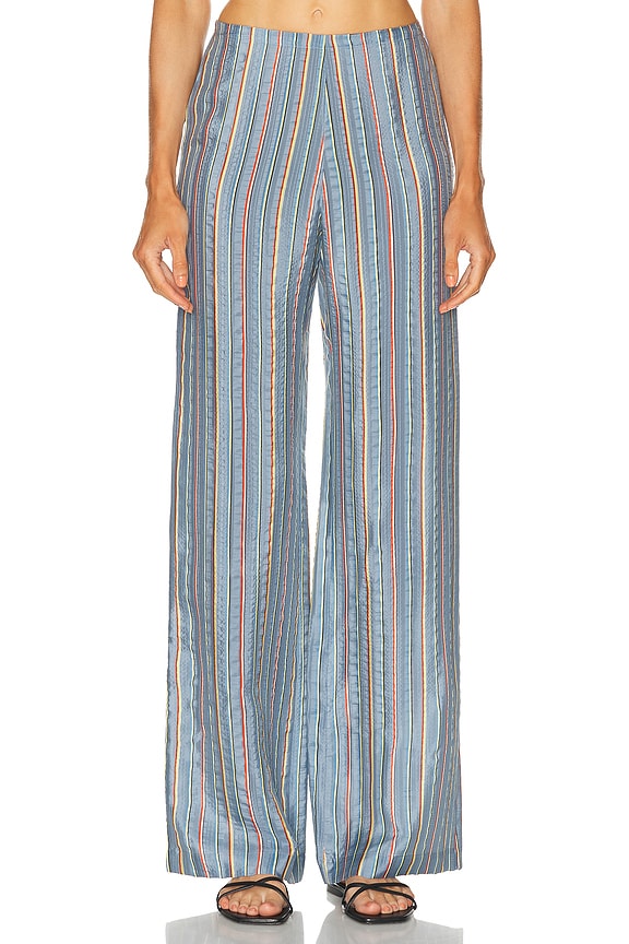 24ss soph「HIGH GAUGE WAVE STRIPE SLACKS」 Amazon.com: Women's 2024 Casual Wide Leg Long Pants Blue