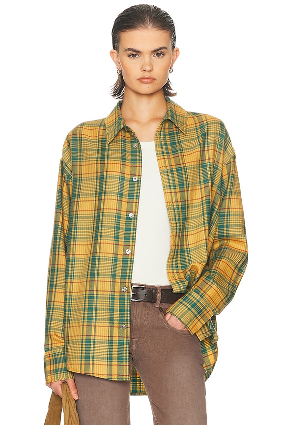 トップス THEREDTHREAD S over shirt bug check THEREDTHREAD / ザレッドスレッド】S over shirt bug check