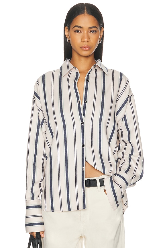 BODE Regatta Stripe Shirt in Blue Multi | FWRD