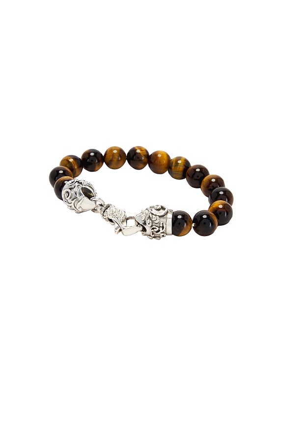 Casablanca Laurel Leaf Bracelet in Gold & Red | FWRD
