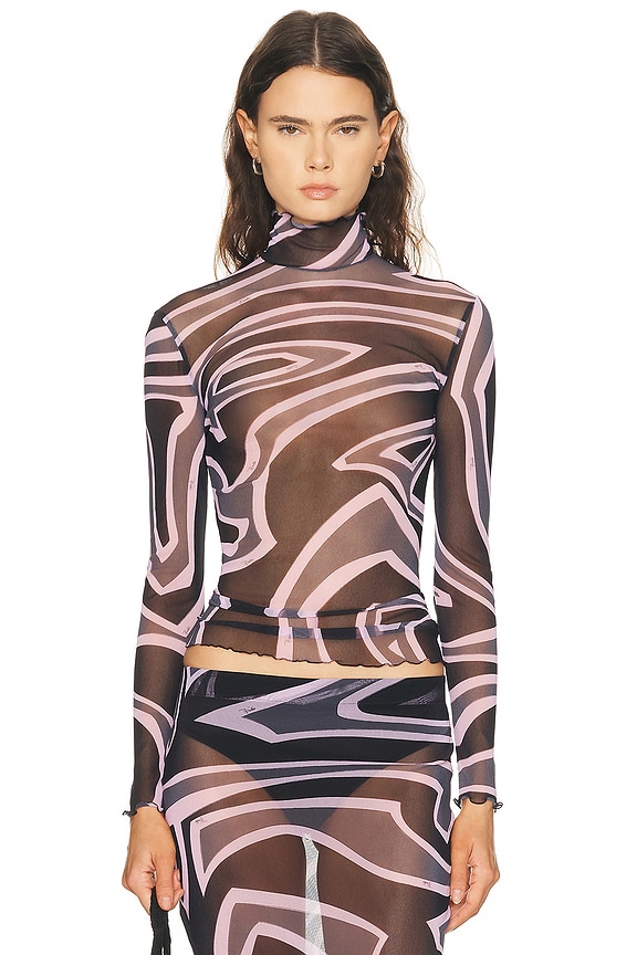 Emilio Pucci トップ - Nero & Beige | FWRD