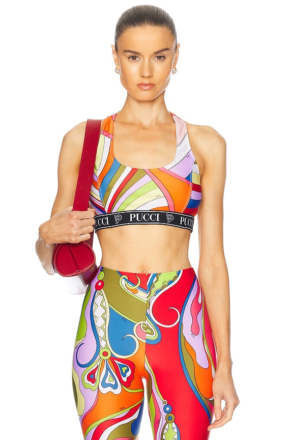 Miu Miu Cotton Crochet Halter Top in Multicolor | FWRD
