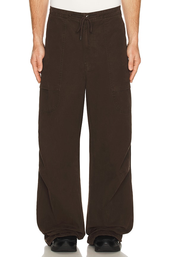 Rick Owens Drawstring Pannier Cargo Pants in Black | FWRD
