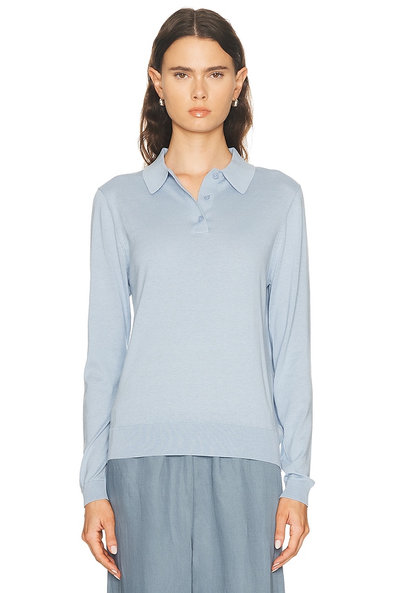 Polo Ralph Lauren Island Half Zip Sweatshirt in Chatham Blue | FWRD
