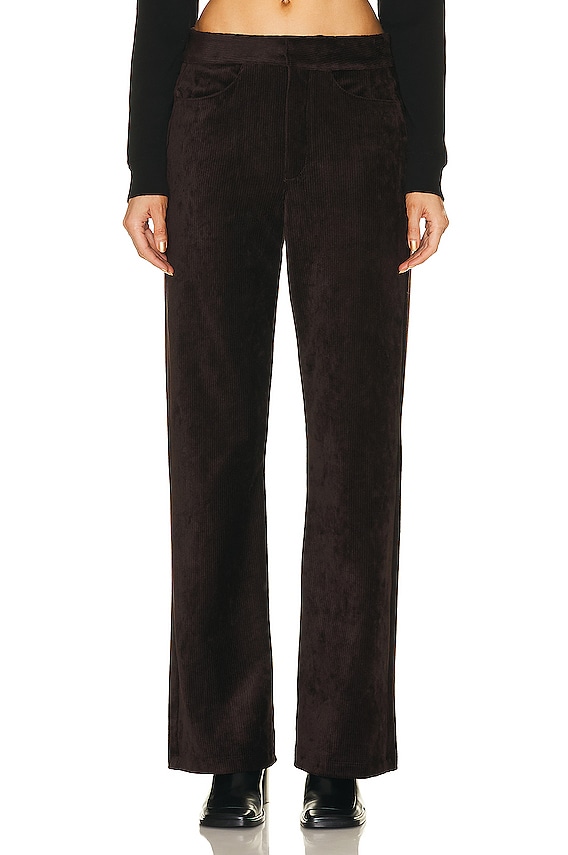Alexander Wang Crystal Thong Wide Leg Pant in Black | FWRD
