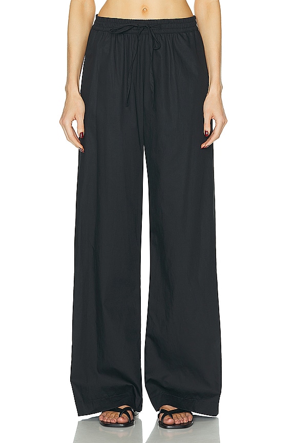 Helmut Lang Wide Leg Sweatpant in Charcoal | FWRD