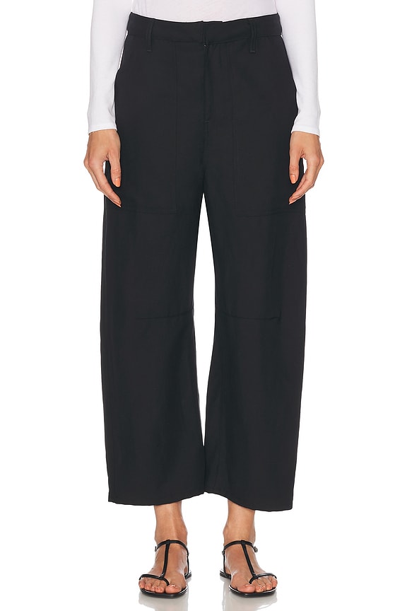 Alexander Wang Logo Elastic High Waisted Trouser in Black | FWRD