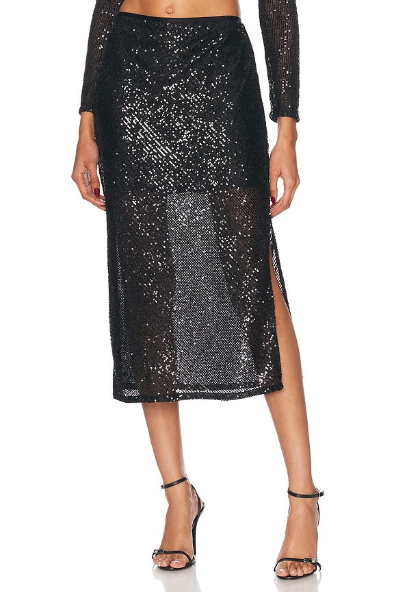 スカート ALESSANDRA RICH Women Skirts FABX38500900 Black Alessandra Rich Mini Skirt in Black | FWRD