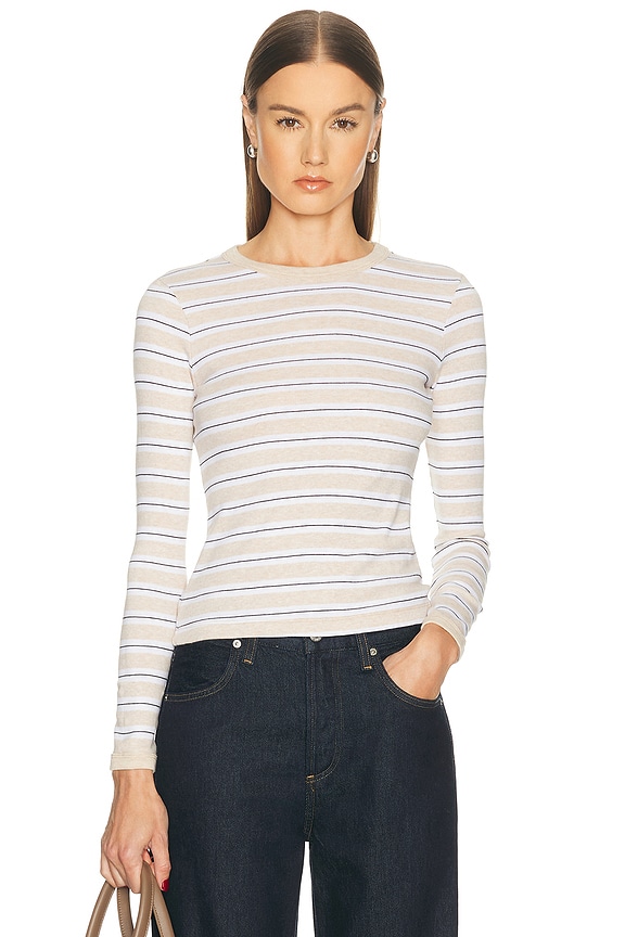 Emilio Pucci Long Sleeve Top in Celeste & Rosa | FWRD