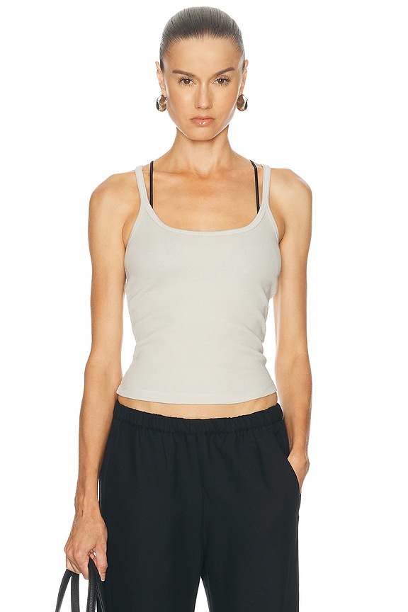 Y/Project Invisible Strap Tank Top in White | FWRD