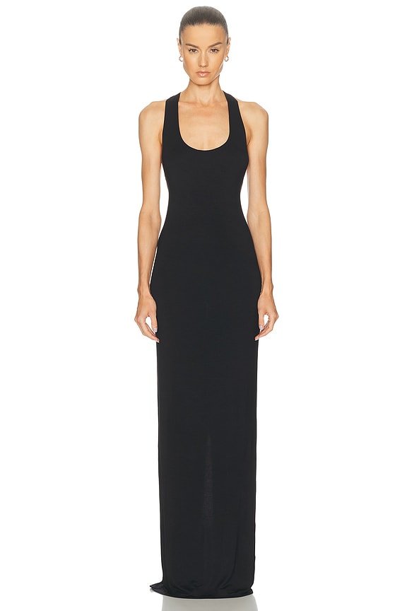 RICK OWENS LILIES Slip Gown in Black | FWRD