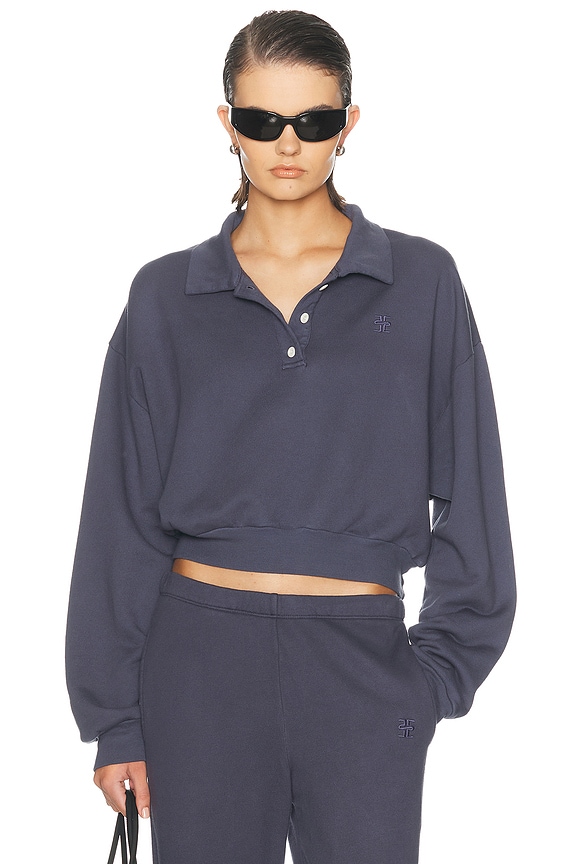 adidas by Stella McCartney Cropped Zipped Hoodie in Black | FWRD