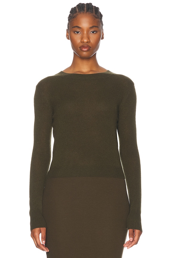 ROCHAS Knit Sweater in Bottle Green | FWRD