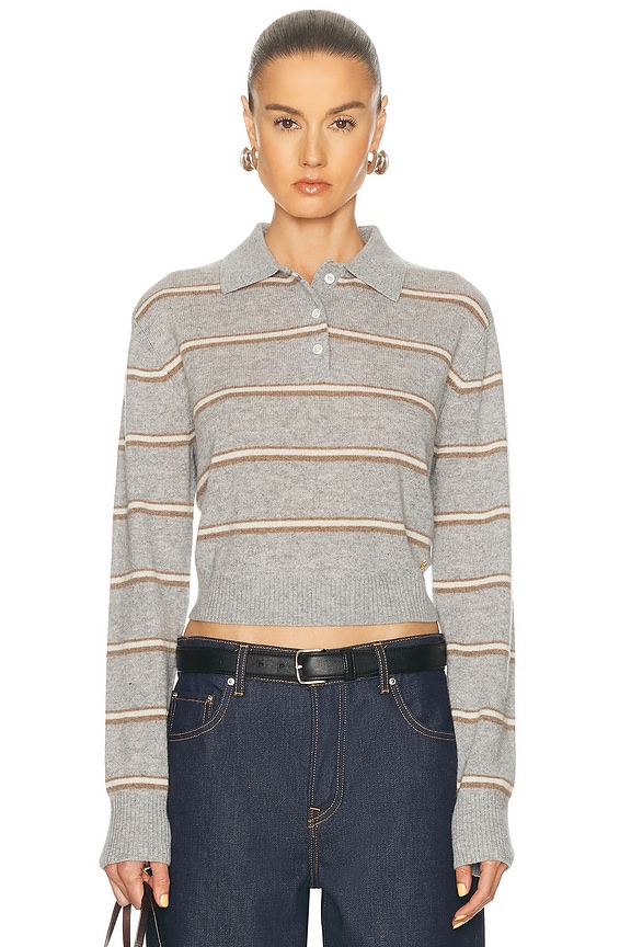 Helsa Alva Turtleneck in Black & White | FWRD