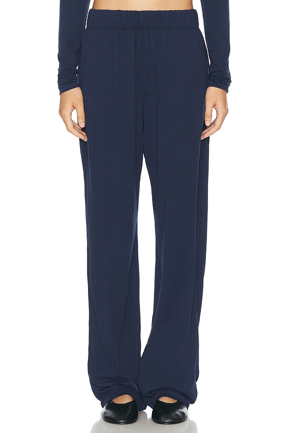 Miu Miu Wide Leg Pant in Blue | FWRD