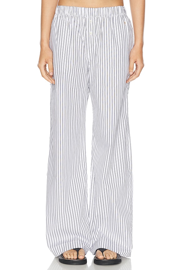 Acne Studios Pijama Striped Pant in Multi Brown | FWRD