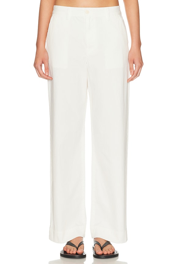 KHAITE Clover Pant in White | FWRD