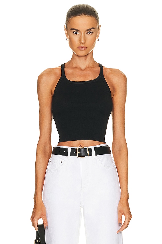 WARDROBE.NYC Crop Tank in White | FWRD