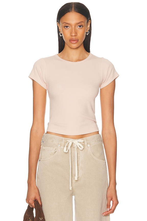 Givenchy Cropped Elastic Top in Light Beige | FWRD