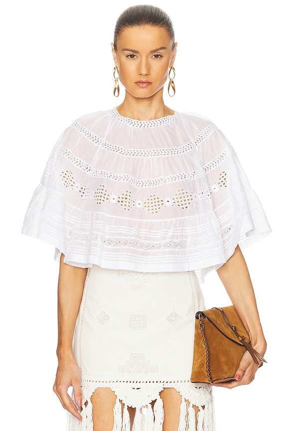 Isabel Marant Onyle Top in Fuchsia | FWRD