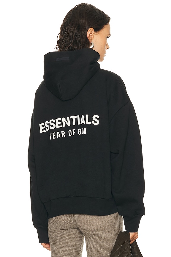 Fear of God ESSENTIALS Heavy Fleece Vintage Shrunken Hoodie in