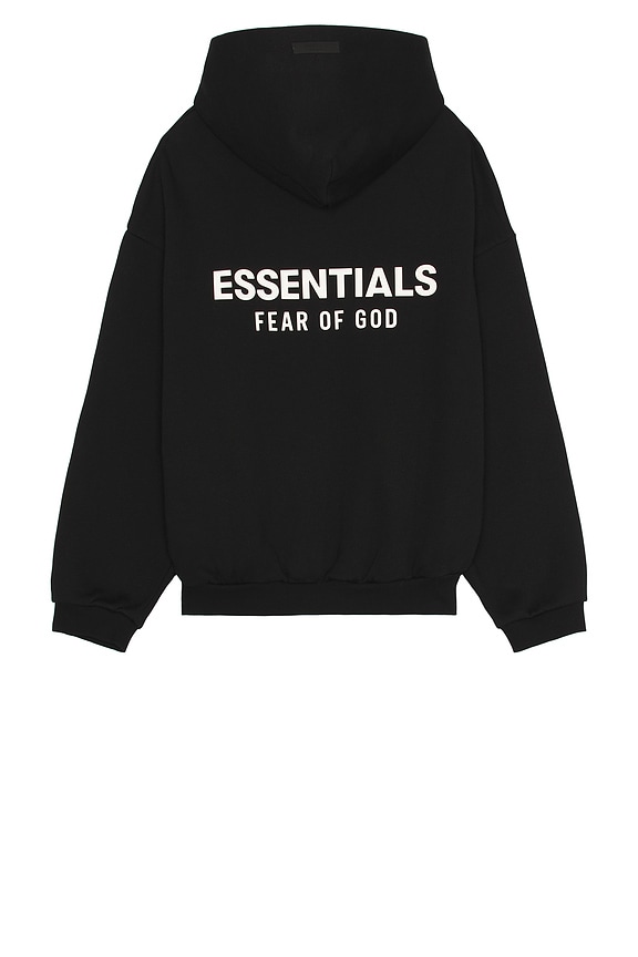 Fear of God ESSENTIALS Heavy Fleece Fullzip Hoodie in Black