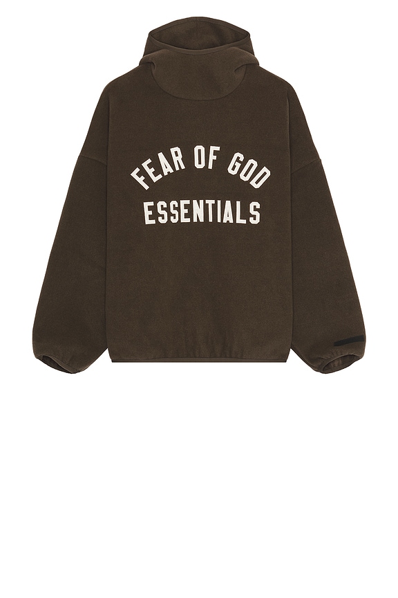 Fear of God ESSENTIALS Heavy Fleece Fullzip Hoodie in Black