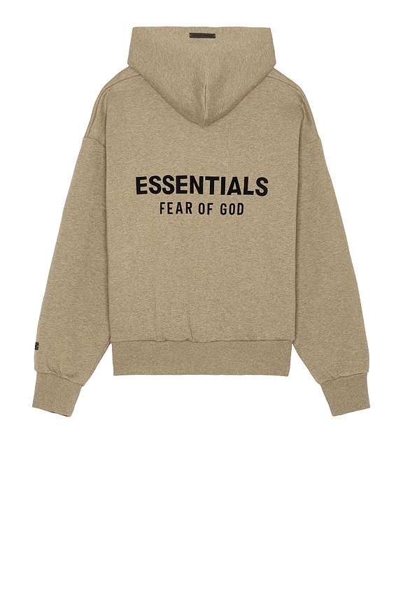 Fear of God ESSENTIALS Classic Fit Fleece Zip Up Hoodie in