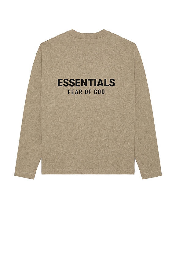 Fear of God ESSENTIALS Jersey Long Sleeve T-Shirt in Heather Gray