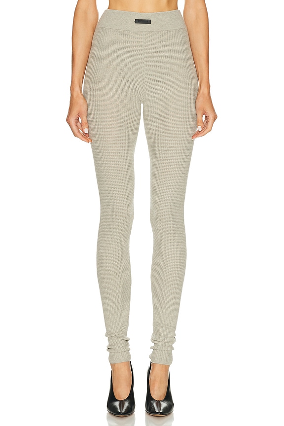Helsa The Extra Long Jersey Legging in Heather Grey | FWRD