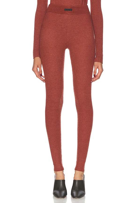 Mugler Sheer Crystalized Legging in Beige | FWRD