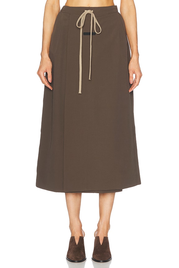 Rick Owens Godet Skirt in Brown | FWRD