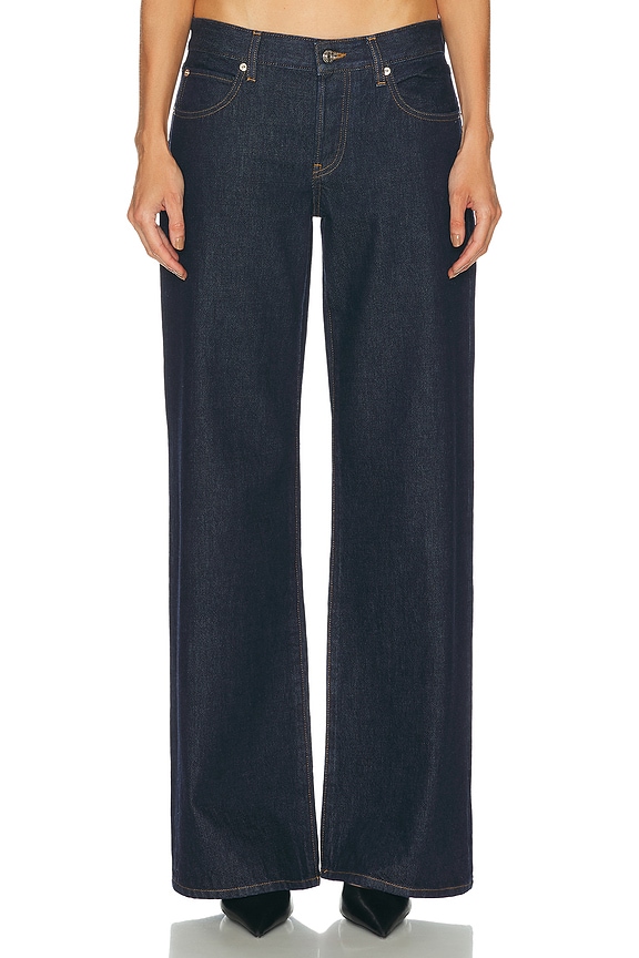 The Row Eglitta Wide Leg Jeans in Purple Blue | FWRD