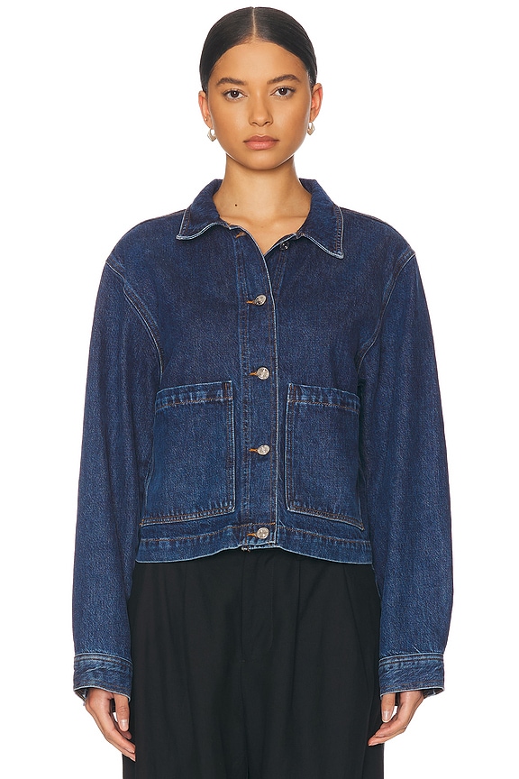 ジャケット Isabel Marant 'Tadia' jacket Isabel Marant Etoile Tadia Denim Jacket in Light Blue | FWRD