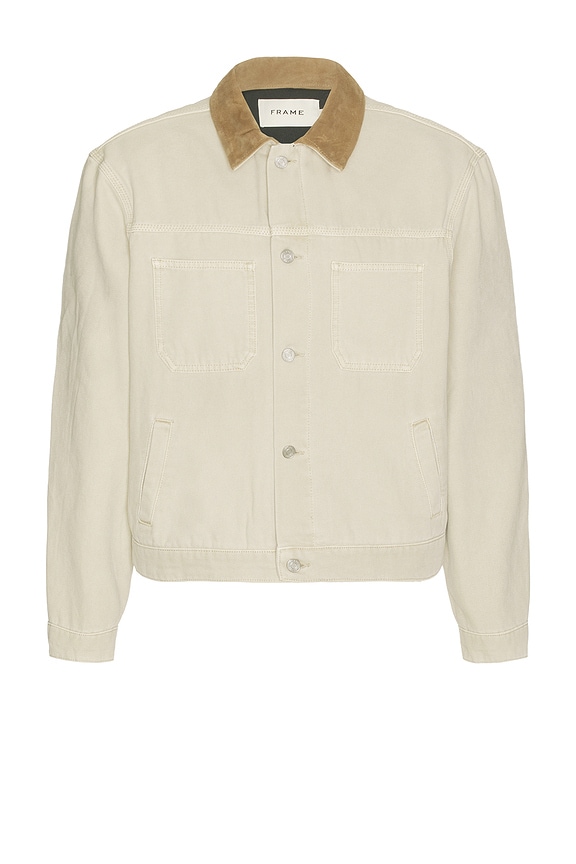 Engineered Garments Trucker Jacket in Natural | FWRD