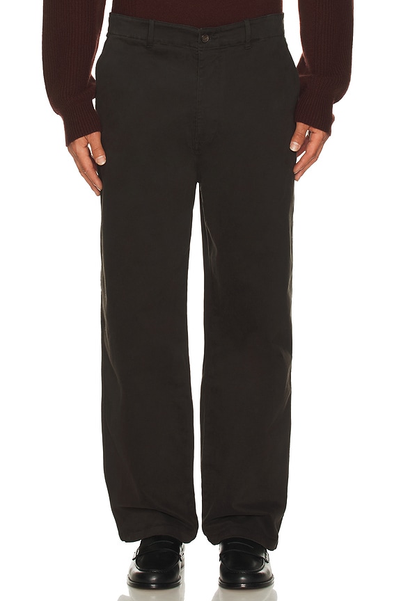 FRAME Cotton Chino Pant in Dark Chocolate | FWRD