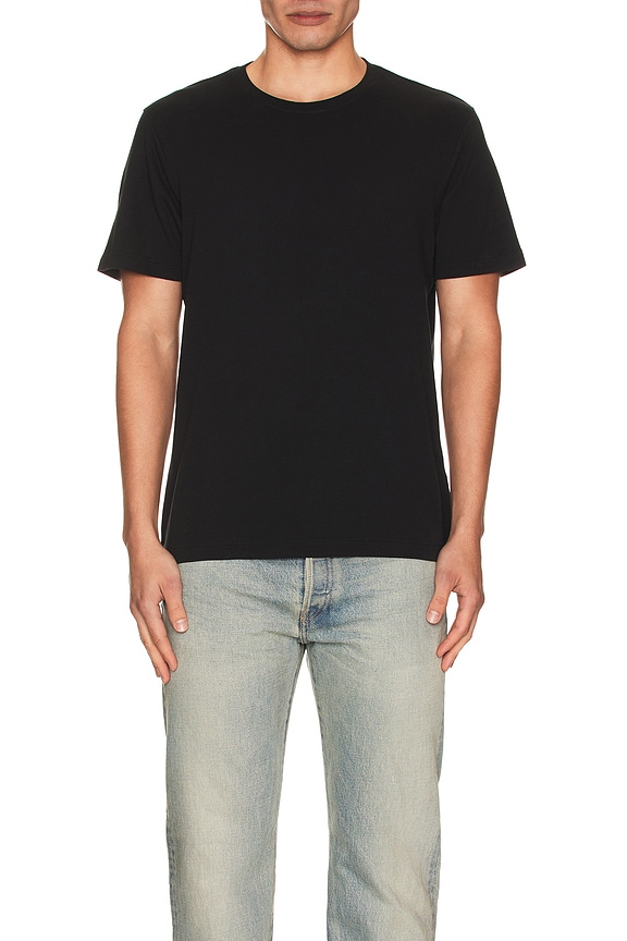 Balenciaga Pierced T-Shirt in Washed Black | FWRD