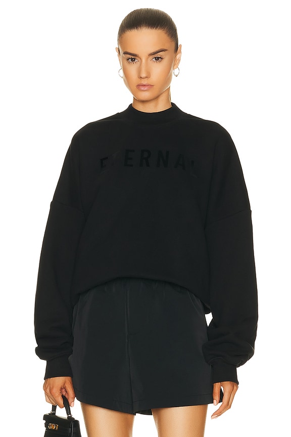 パーカー・フーディ Fear Of God Relaxed Fit Black Cotton Eternal Sweatshirt Fear of God - エターナル フリース パーカー | HBX - ハイプ