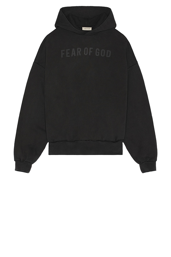 Our Legacy Relic Hoodie in Pigment Black Hefty Fleece | FWRD