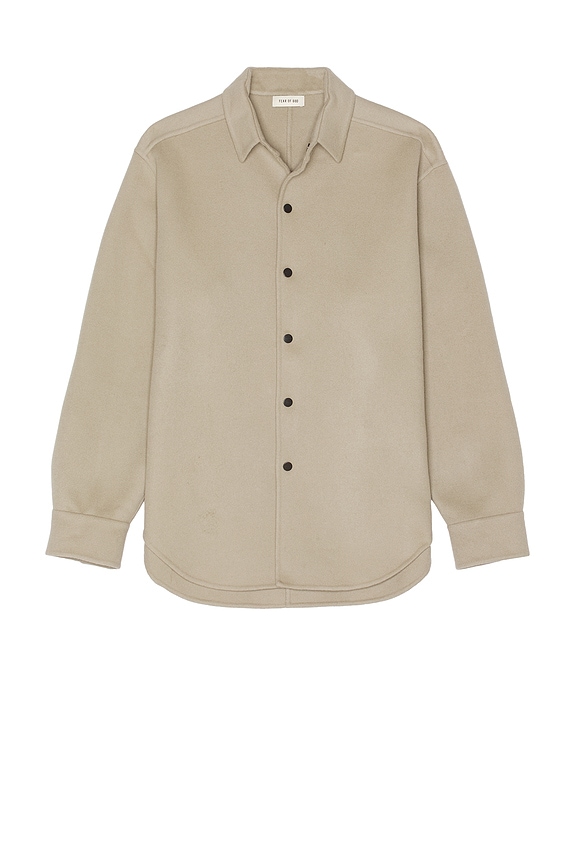 Fear of God Heavy Terry V Neck Polo in Heather Grey | FWRD