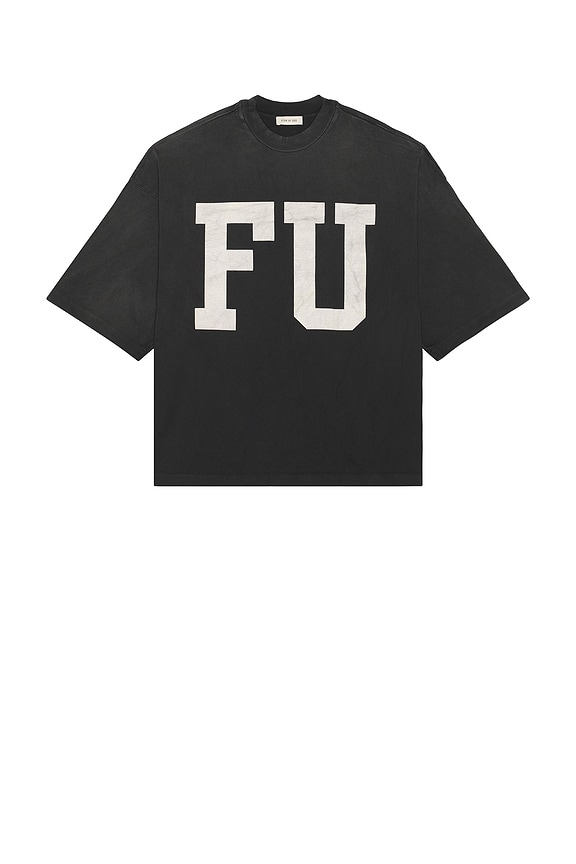 Amiri Staggered Logo Tee in Black | FWRD