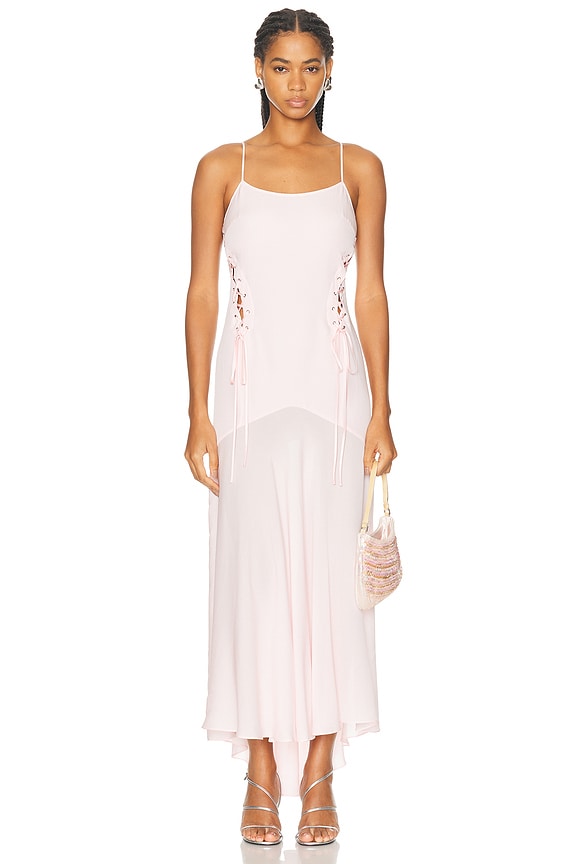 Acne Studios Maxi Dress in Light Lilac Purple | FWRD