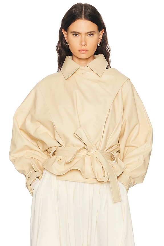 Moncler Genius x Palm Angels Keon Jacket in Gold | FWRD