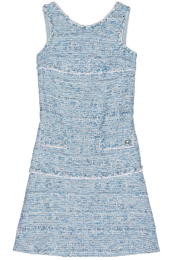 Balenciaga Double Sleeve Dress in Blue | FWRD